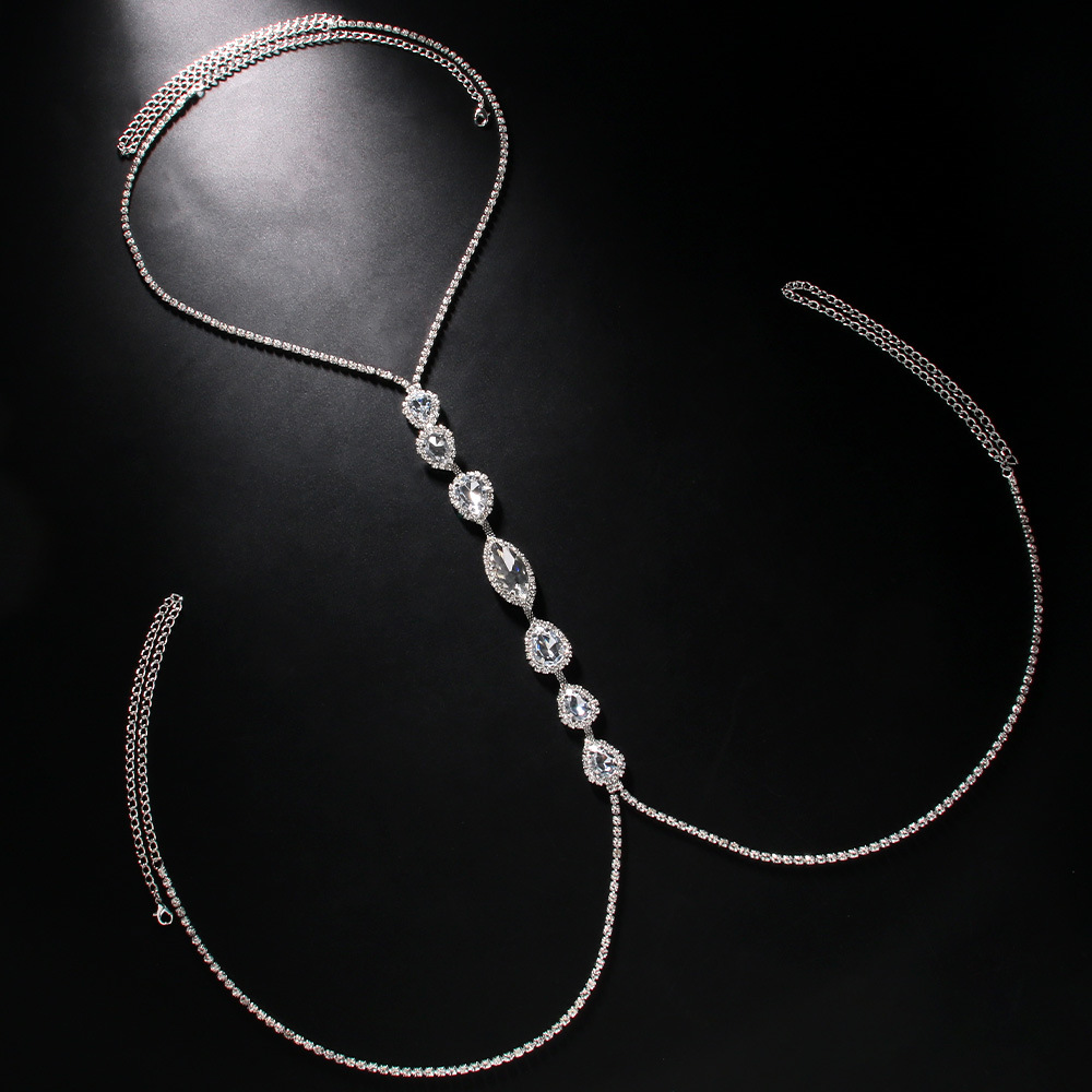Fashion Sexy Water Drop Neckla - Body Jewelry Necklace 评论和价格