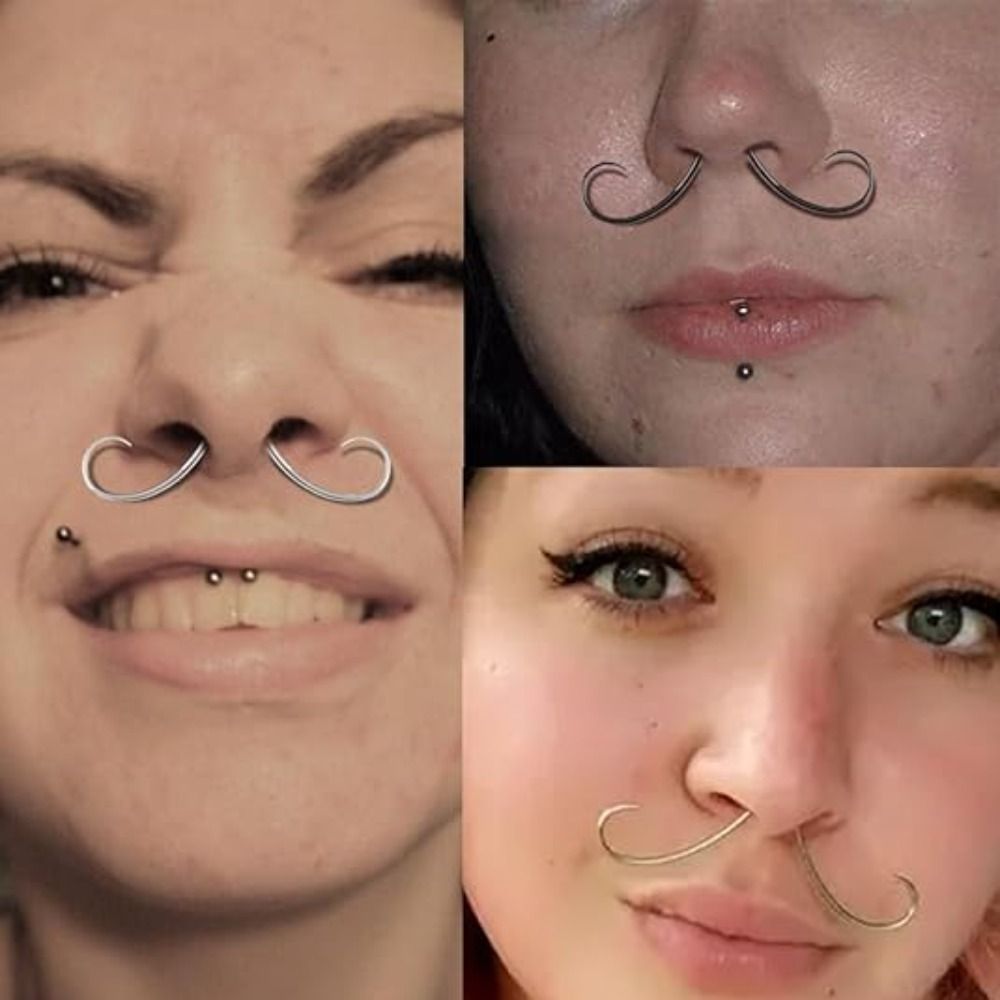 Piercing Jewelry Mustache Sept - Body Jewelry Surgical Steel 评论和价格