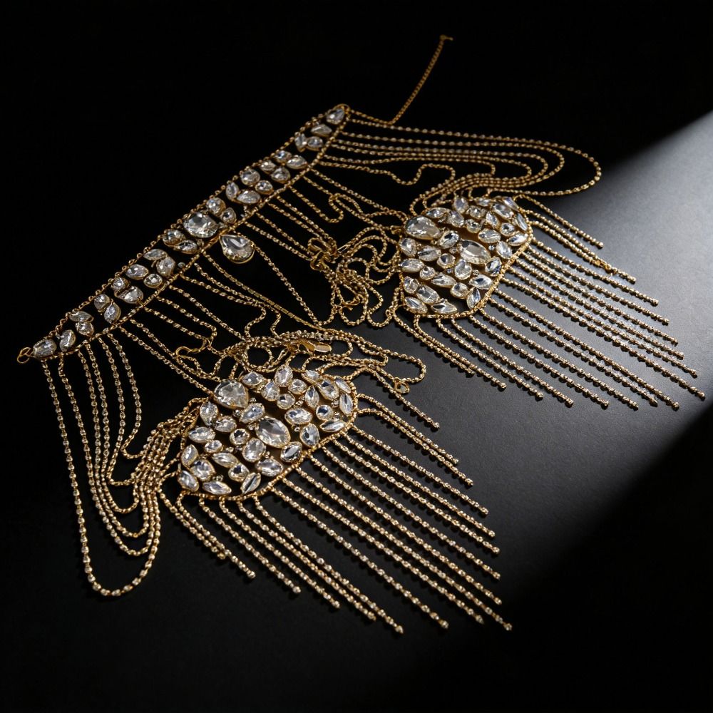 Luxurious Design Rhinestone Sh - Body Jewelry Necklace 评论和价格