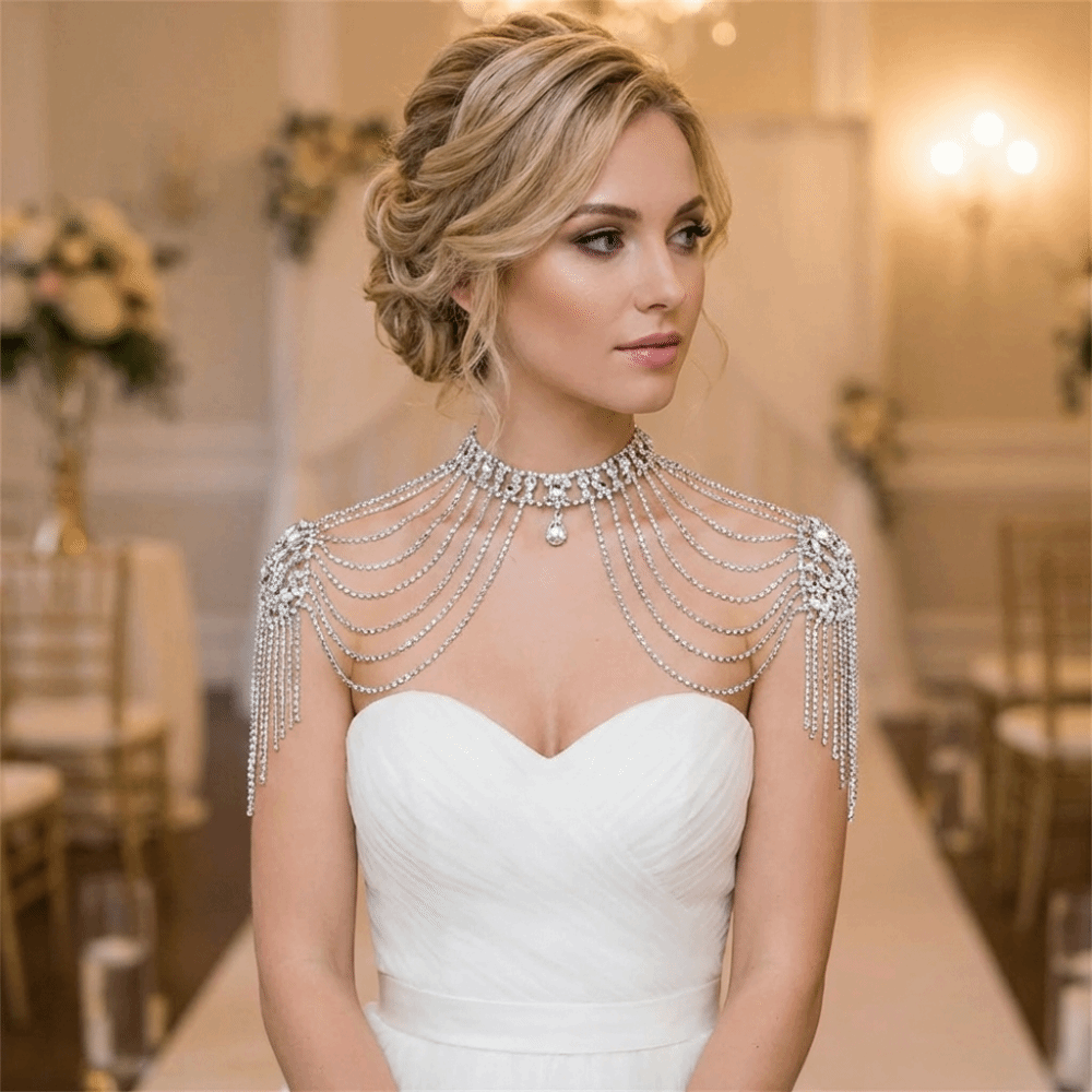 Luxurious Design Rhinestone Sh - Body Jewelry Necklace 评论和价格