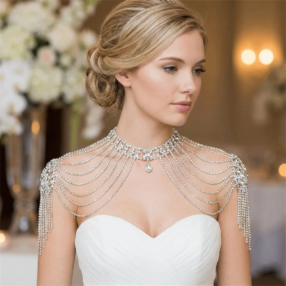 Luxurious Design Rhinestone Sh - Body Jewelry Necklace 评论和价格