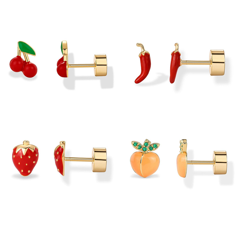 2pcs Cartilage Earrings Stud f - Body Jewelry Surgical Steel 评论和价格