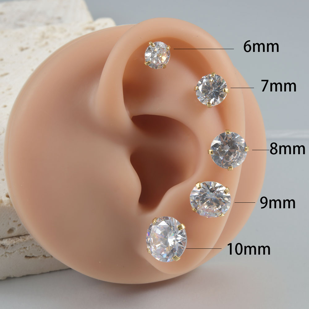 1Pair Surgical Steel Catch Rou - Body Jewelry Surgical Steel 评论和价格