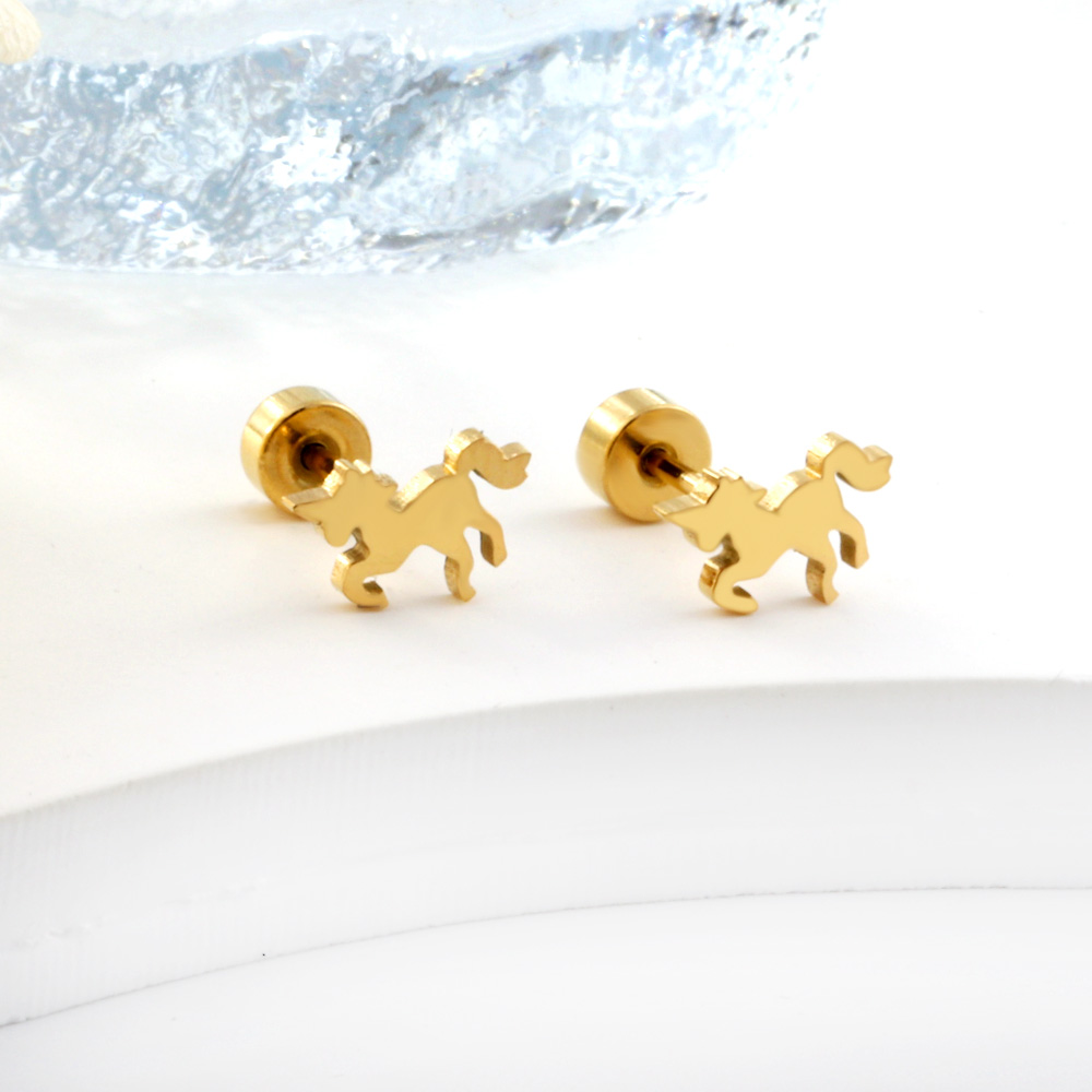 LUXUKISSKIDS 1pairs Small Ear  - Body Jewelry Surgical Steel 评论和价格